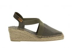 Sandały Toni Pons Ter Caqui Khaki 204013, Zielony, Materiał - 37. Zielone sandały damskie Toni Pons, bez wzorów, z bawełny, bez obcasa. W wyprzedaży za 179.10 zł.