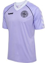 Koszulka bramkarza Danii 86. Fioletowe bluzki sportowe damskie HUMMEL, l, bez wzorów, z materiału, bez ramiączek. Za 286.25 zł.