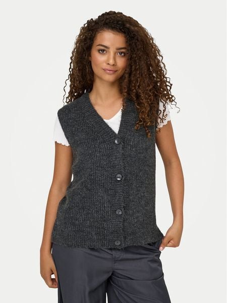 ONLY Kamizelka Jane 15354283 Szary Regular Fit. Szare kamizelki damskie Only, s, z syntetyku. Za 69.99 zł.