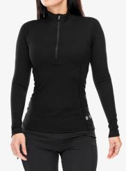 Bluza termoaktywna damska Sensor Merino DF Tee L/S Zip. Czarne bluzy bez kaptura damskie Sensor, l, z materiału. Za 289.99 zł.