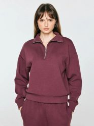 Bluza damska z golfem bordowa dariana 604. Czerwone bluzy sportowe damskie Big Star, l, bez wzorów, z bawełny, bez ramiączek, bez kaptura. Za 199.99 zł.