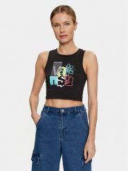 Vans Top Special Character Fitted Tank VN000GZW Czarny Slim Fit. Czarne topy damskie Vans, s, bez wzorów, z bawełny, bez kołnierzyka. Za 169.99 zł.