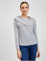 Orsay Sweter w kolorze szarym rozmiar: S. Szare swetry klasyczne damskie ORSAY, s, bez kołnierzyka. Za 56.99 zł.