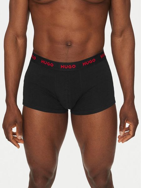 HUGO Komplet bokserek Trunk Triplet Pack 50532611 Szary. Szare bokserki męskie Hugo, bez wzorów, z bawełny. Za 199.99 zł.