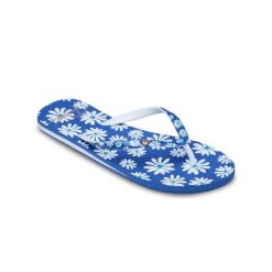 Klapki japonki damskie PORTOFINO. Niebieskie klapki damskie Roxy, bez wzorów, z materiału, bez obcasa. Za 109.99 zł.