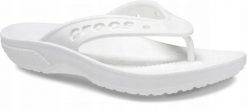 Japonki Dla Dorosłych Crocs Baya II Flip. Białe klapki i japonki męskie Crocs, z materiału. Za 74.99 zł.