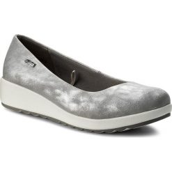 Półbuty CLARA BARSON W16SS096-2. Szare półbuty damskie Clara Barson, bez wzorów, ze skóry ekologicznej, bez obcasa. W wyprzedaży za 39.99 zł.