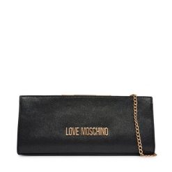 Torebka LOVE MOSCHINO. Czarne torebki wieczorowe Love Moschino, bez wzorów, wizytowe, bez kołnierzyka, bez ramiączek. Za 859.99 zł.