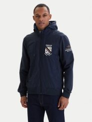 Aeronautica Militare Kurtka przejściowa 261AF0520UF00674 Granatowy Regular Fit. Niebieskie kurtki męskie AERONAUTICA MILITARE, m, bez wzorów, z syntetyku, bez kaptura. Za 899.99 zł.