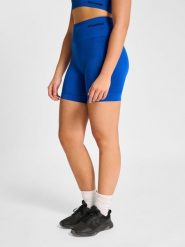Szorty damskie Hummel TIF. Niebieskie spodenki sportowe damskie HUMMEL, s, z elastanu, na fitness i siłownię. Za 147.50 zł.