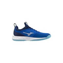 Techniczne kapcie Mizuno Wave Luminous 3 unisex do biegania. Niebieskie kapcie damskie Mizuno, z materiału. W wyprzedaży za 512.55 zł.