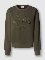 Pepe Jeans Bluza "Maat" w kolorze khaki rozmiar: L. Brązowe bluzy bez kaptura damskie Pepe Jeans, l, z jeansu. Za 173.99 zł.