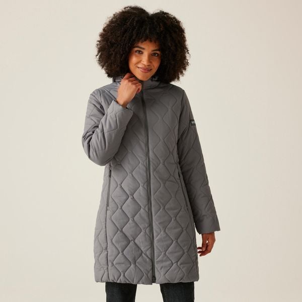 Parka damska Regatta Fritha III. Szare kurtki damskie Regatta, bez wzorów, z puchu. Za 384.00 zł.