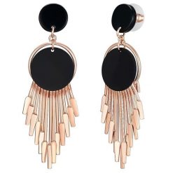 Lulu & Jane Kolczyki Stop metali Różowy złoty 1 ct Damski. Czerwone kolczyki damskie Lulu & Jane, pozłacane. Za 199.99 zł.