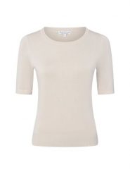 Marie Lund Sweter Kobiety drobna dzianina beżowy, XXL. Brązowe swetry klasyczne damskie Marie Lund, xxl, z dzianiny, bez kołnierzyka. Za 159.95 zł.