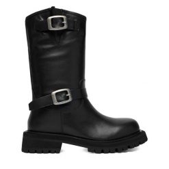Botki G-Star Raw. Czarne botki damskie G-Star Raw, retro, bez obcasa, na płaskiej podeszwie, bez zapięcia. Za 579.99 zł.