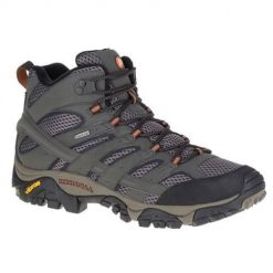 Buty trekkingowe męskie Merrell Moab 3 Mid Gtx. Brązowe buty trekkingowe męskie MERRELL, z materiału, bez zapięcia, trekkingowe. Za 795.00 zł.
