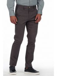 The Time of Bocha Spodnie chino w kolorze ciemnobrązowym rozmiar: 52. Brązowe spodnie materiałowe męskie The Time of Bocha, z aplikacjami. Za 200.45 zł.