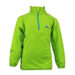 Dziewczęca bluza z mikropolaru z półgolfem Peak Mountain Gafine. Zielone bluzy bez kaptura damskie Peak Mountain, z materiału. Za 106.00 zł.