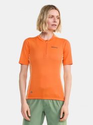 Craft Koszulka kolarska w kolorze pomarańczowym rozmiar: XXL. Pomarańczowe bluzki sportowe damskie Craft, s, z materiału, bez kołnierzyka, bez ramiączek. Za 80.52 zł.