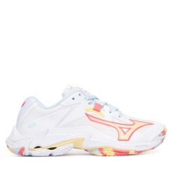 Buty halowe Mizuno. Białe buty sportowe na co dzień damskie Mizuno, bez wzorów, mizuno wave. Za 569.99 zł.