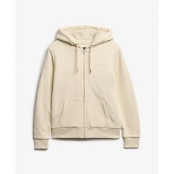 Damska bluza zapinana na zamek z kapturem z wełnianą podszewką Superdry. Brązowe bluzy z kapturem damskie Superdry., z wełny. Za 399.50 zł.