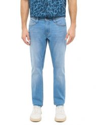 Męskie Spodnie Jeansowe Mustang Style Oregon Slim Denim Blue 1016316 5000 303. Niebieskie spodnie materiałowe męskie Mustang, bez wzorów, z denimu. Za 219.99 zł.
