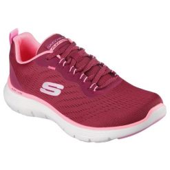 Buty Skechers Flex Appeal 5.0 150201-BURG czerwone. Czerwone buty sportowe na co dzień damskie bez wzorów, na fitness i siłownię. Za 462.92 zł.