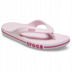 Japonki Dla Dorosłych Crocs Bayaband Flip. Białe klapki damskie Crocs, z materiału. Za 129.00 zł.