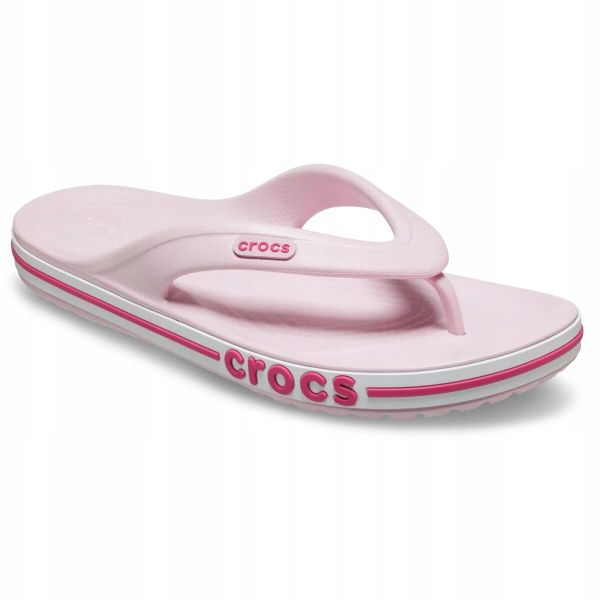 Japonki Dla Dorosłych Crocs Bayaband Flip. Białe klapki damskie Crocs, z materiału. Za 129.00 zł.