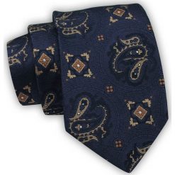 Krawat Alties (7 cm) - Figury Geometryczne, Granatowy. Niebieskie krawaty i muchy męskie Alties, bez wzorów, z tkaniny, eleganckie. Za 49.00 zł.