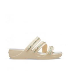 Klapki Dla Dorosłych Crocs Classic Platform Slide. Niebieskie klapki damskie Crocs, bez wzorów, z materiału, bez obcasa. Za 139.99 zł.