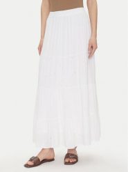 ONLY Spódnica maxi Chaira 15346834 Biały Regular Fit. Białe spódniczki damskie Only, s, bez wzorów, z wiskozy, maxi. Za 139.99 zł.