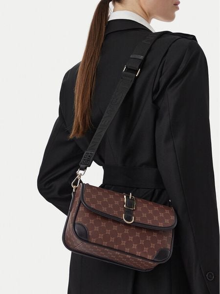 Nine West Torebka EO-TIMLESS CHIC-KY501 Brązowy. Brązowe torebki klasyczne damskie Nine West, bez wzorów, ze skóry, bez dodatków. Za 249.99 zł.