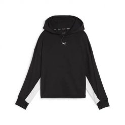 Bluza treningowa damska Puma Fit Double Knit. Czarne bluzy sportowe damskie Puma, l, bez wzorów, bez ramiączek, z kapturem. Za 399.00 zł.