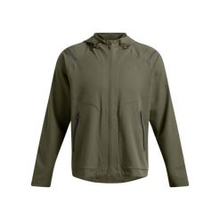 Kurtka Under Armour Unstoppable Left Chest. Czarne kurtki męskie Under Armour, m, bez wzorów, z materiału, z kapturem. Za 453.95 zł.