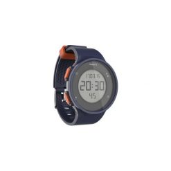 Zegarek do biegania W500 M niebiesko-pomarańczowy. Niebieskie zegarki damskie KALENJI, ze stali. Za 59.99 zł.