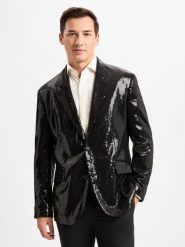 HUGO Marynarka - Karlo Mężczyźni Modern Fit czarny, 46. Czarne marynarki męskie Hugo, bez wzorów. Za 1,099.95 zł.