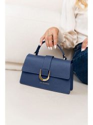 Lia Biassoni Skórzana torebka "Archiano" w kolorze granatowym - 25 x 16 x 8,5 cm rozmiar: onesize. Niebieskie torebki klasyczne damskie Lia Biassoni, bez wzorów, z materiału, bez dodatków. Za 282.99 zł.