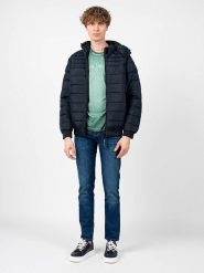 Pepe Jeans Kurtka "James" | PM402598 | James | Mężczyzna | Granatowy. Niebieskie kurtki męskie Pepe Jeans, m, bez wzorów, z jeansu, bez kaptura. W wyprzedaży za 399.00 zł.