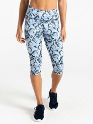 Dare 2b Legginsy sportowe "Influential II" w kolorze biało-niebieskim rozmiar: 46. Białe legginsy damskie Dare 2b, bez wzorów, z materiału. Za 100.99 zł.