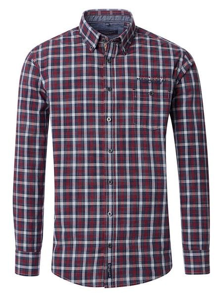 CASAMODA Koszula - Casual fit - w kolorze granatowym rozmiar: XL. Niebieskie koszule męskie CASAMODA, xl, bez wzorów, z bawełny, bez kołnierzyka, bez ramiączek. Za 126.75 zł.