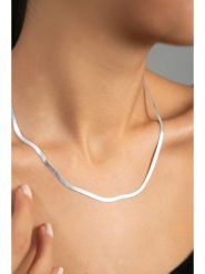 Miu Silver Srebrny naszyjnik - dł. 42 cm rozmiar: onesize. Szare naszyjniki damskie Miu Silver, srebrne. Za 173.99 zł.