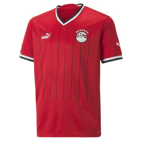 Młodzieżowa replika koszulki domowej Egiptu 22/23 PUMA Tango Red White. Biała t-shirty damskie Puma, m, bez wzorów, bez kołnierzyka. W wyprzedaży za 230.25 zł.
