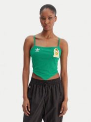 Adidas Top Mexico Reconstructed Bringback KE2300 Zielony Slim Fit. Zielone topy damskie Adidas, xs, bez wzorów, z bawełny, bez kołnierzyka. Za 399.99 zł.