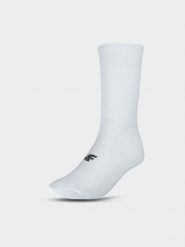 4F Skarpety treningowe 4F x Robert Lewandowski - białe 39-42. Białe skarpetki męskie 4f, bez wzorów, z elastanu. W wyprzedaży za 19.99 zł.