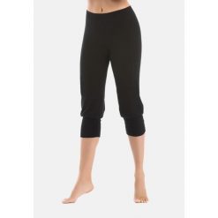 Spodenki do siatkówki damskie Teyli Comforto 3/4. Czarne spodenki sportowe damskie Teyli, s, z bawełny, do biegania. Za 99.95 zł.