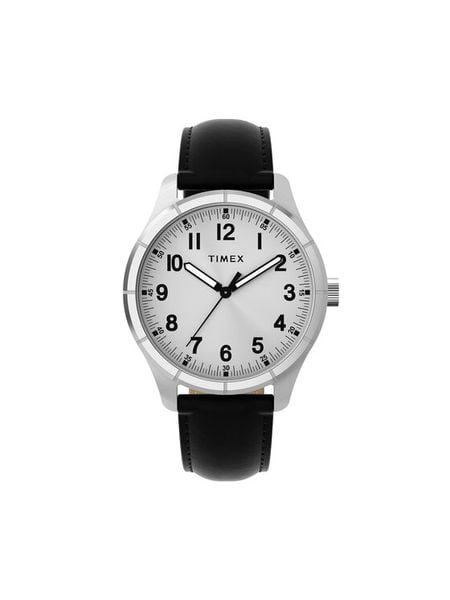 Timex Zegarek Main Street TW2Y16000 Czarny. Czarne, analogowe zegarki męskie Timex. Za 349.99 zł.