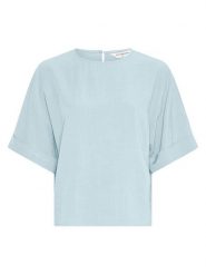 MOSS COPENHAGEN Bluzka w kolorze błękitnym rozmiar: XS/S. Niebieskie bluzki damskie MOSS COPENHAGEN, s, bez wzorów, bez kołnierzyka, bez ramiączek. Za 169.95 zł.
