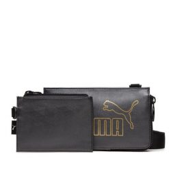 Torebka Puma. Czarne listonoszki damskie Puma, bez wzorów, bez dodatków. Za 89.99 zł.